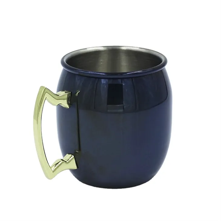 Vask -Moskva muula kruus messingist käepidemega