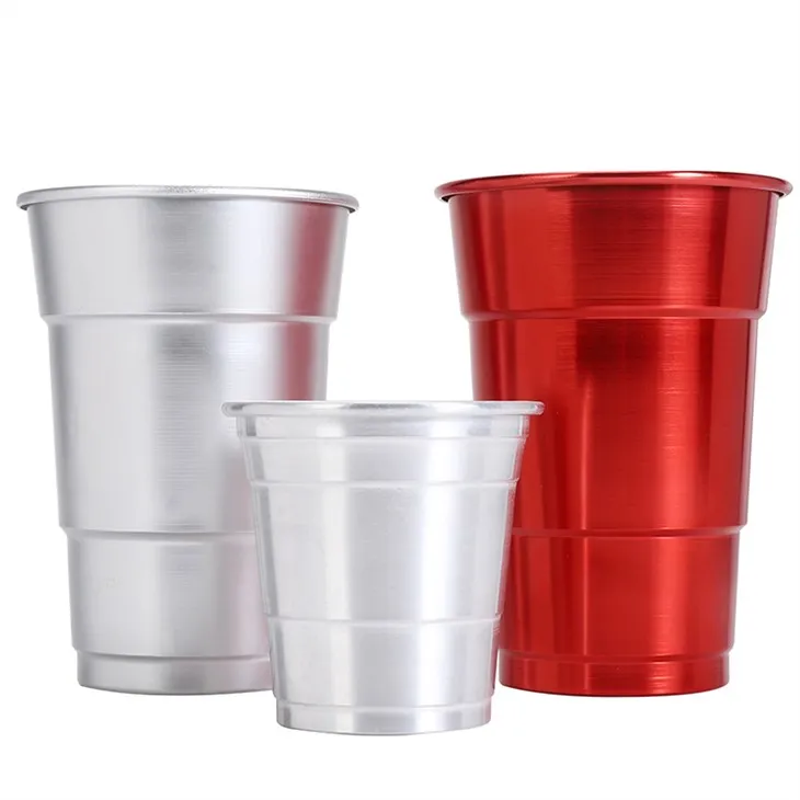 Ühekordselt kasutatav toidukvaliteediga alumiiniumist tass